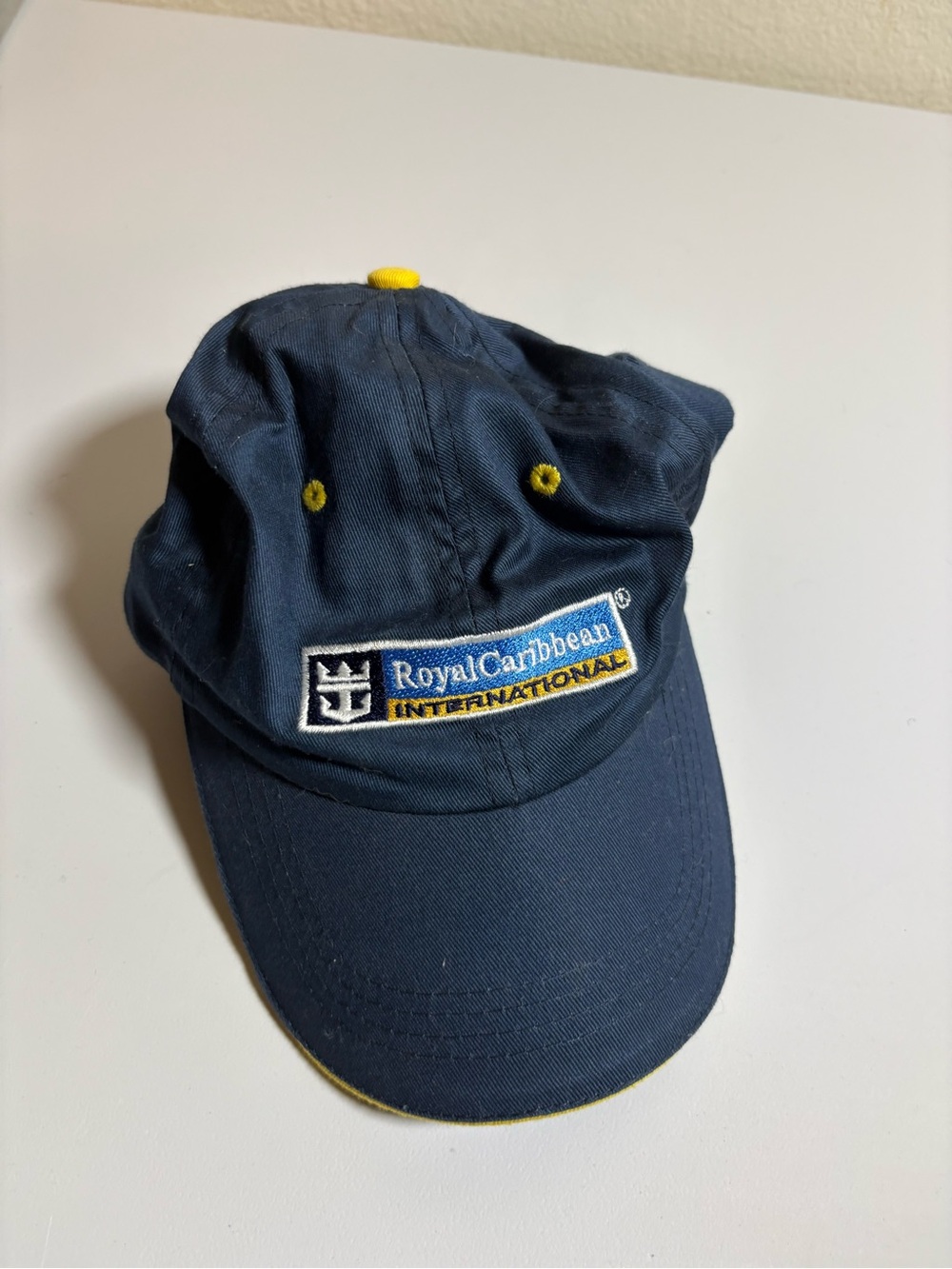 Royal Caribbean International Navy Baseball Cap with Yellow Accents